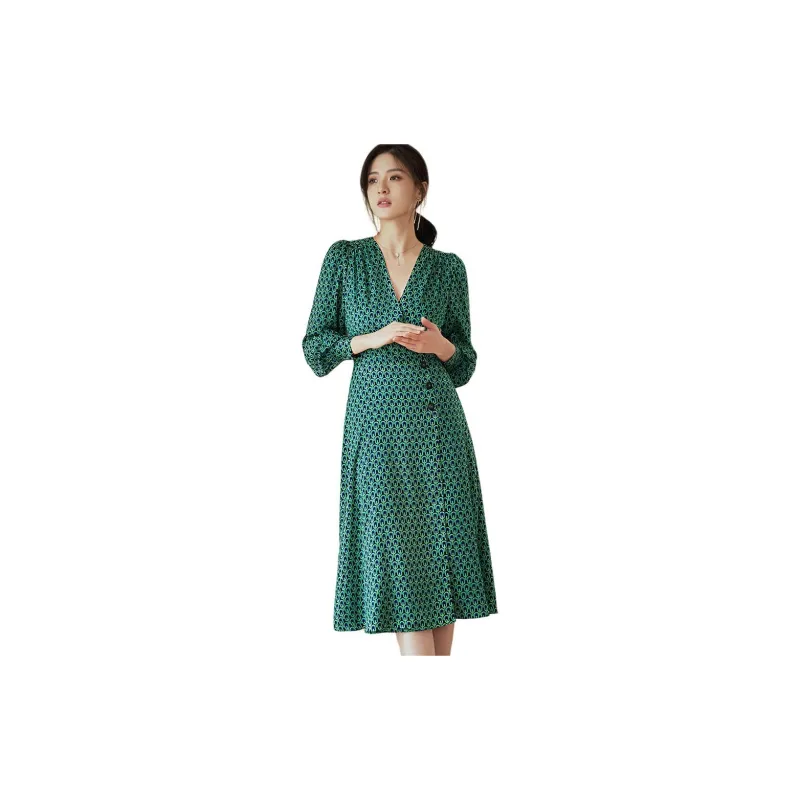 ROEYSHOUSE Long Sleeved Dress Women's Multicolor-2