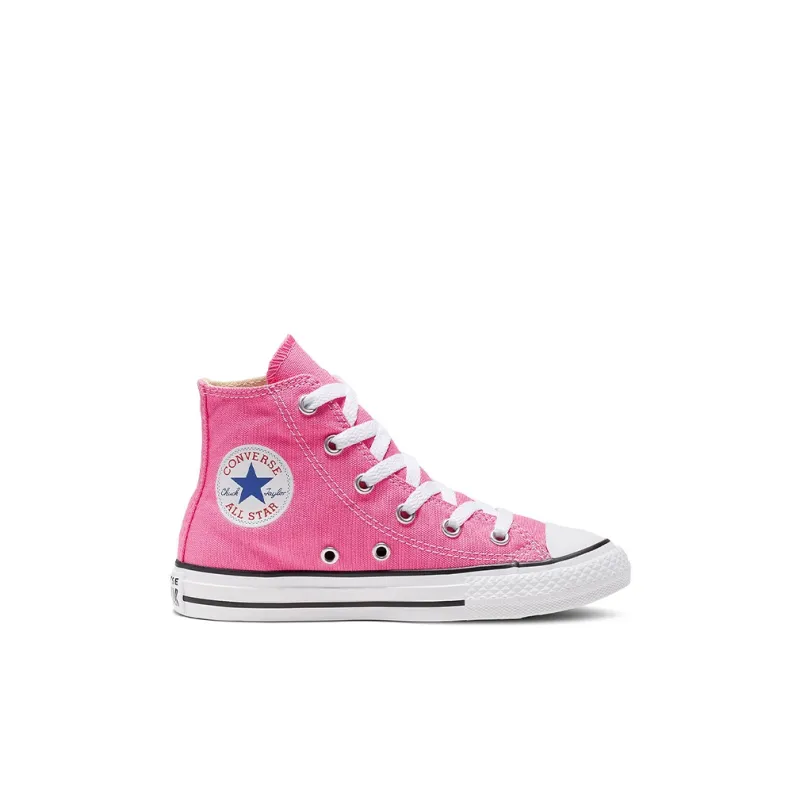 Converse Chuck Taylor All Star High Top Kids Canvas Shoes Pink Children Aged 3 7 Years Old-1