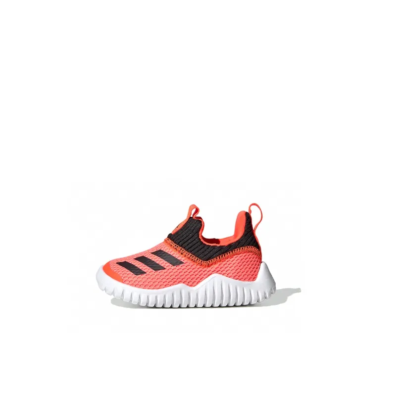Adidas Rapidazen Anti Slip Wear Resistant Low Top Toddler Shoes Pink Black White Infant And Toddler-0