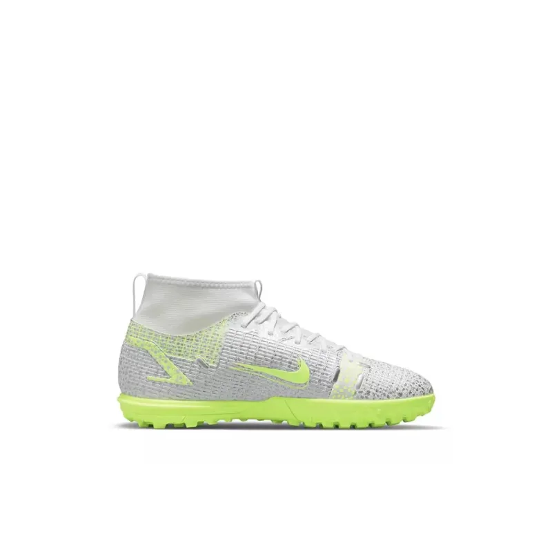 Nike Mercurial Superfly 8 Academy TF Metallic Silver Volt GS-1