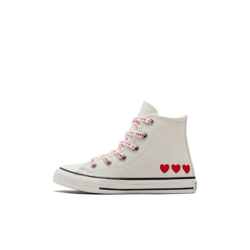 Converse Chuck Taylor All Star High GS 'Embroidered Hearts'-0