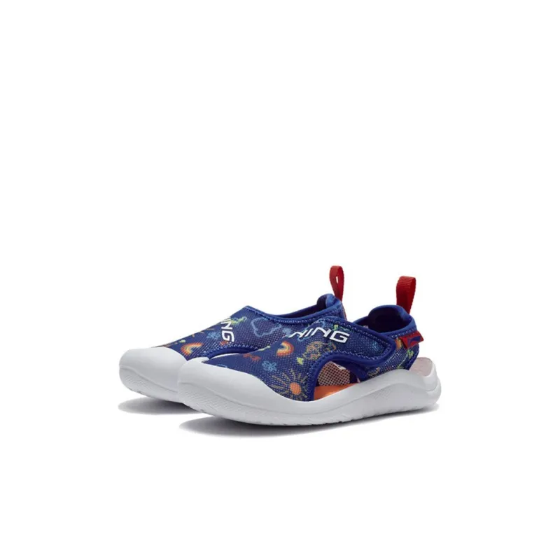 LINING YOUNG Children's Sandals Blue White Children Aged 3-7 Years Old-2