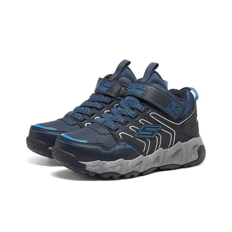 Skechers Velocitrek Mid Top Kids' Running Shoes Navy Teenagers-2