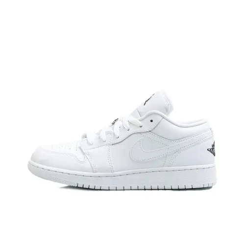 Jordan 1 Low GS White Black