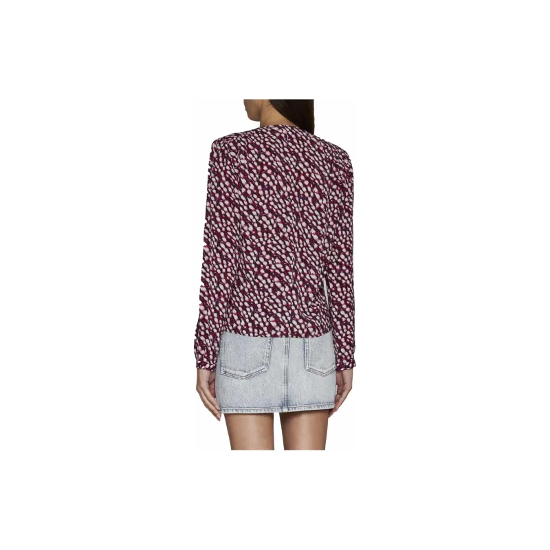 ISABEL MARANT ETOILE Graphic Printed V Neck Shirt-3