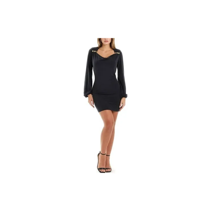 GUESS Long Sleeved Dresses Women's Black-1
