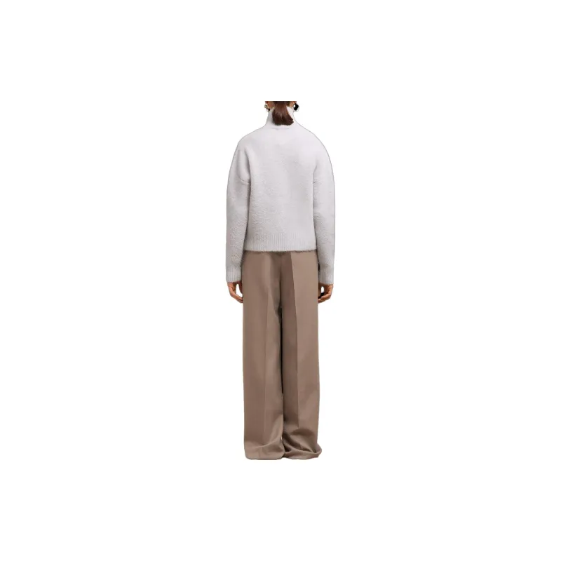 Ami Paris Cloudy Wool Ami De Coeur Sweater Earl Grey/Ivory-3