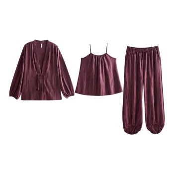 Same Language Pajama Set Women's Strange Hyacinth Purple