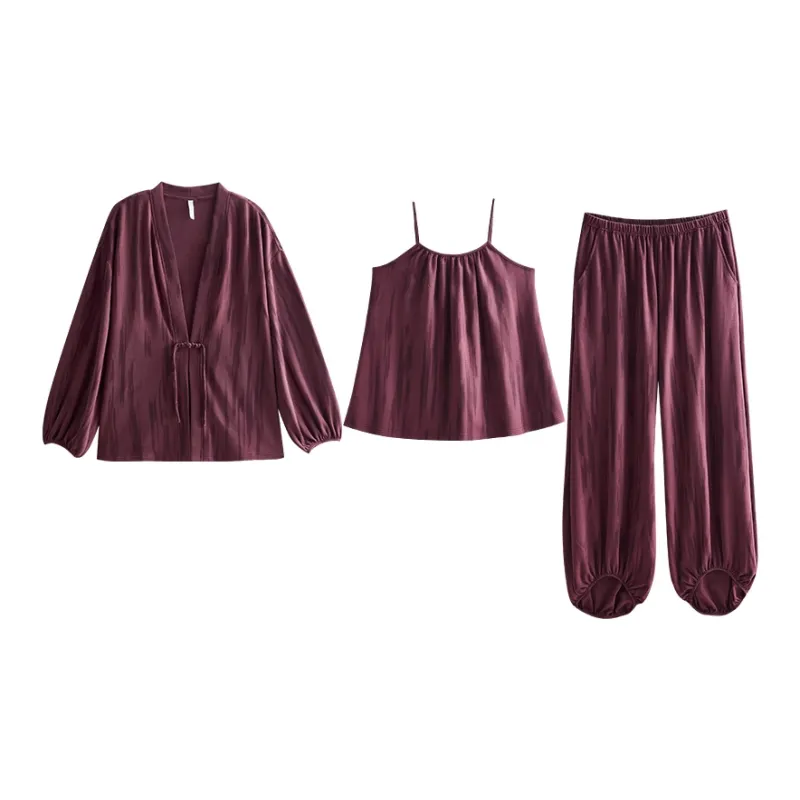 Same Language Pajama Set Women's Strange Hyacinth Purple-0