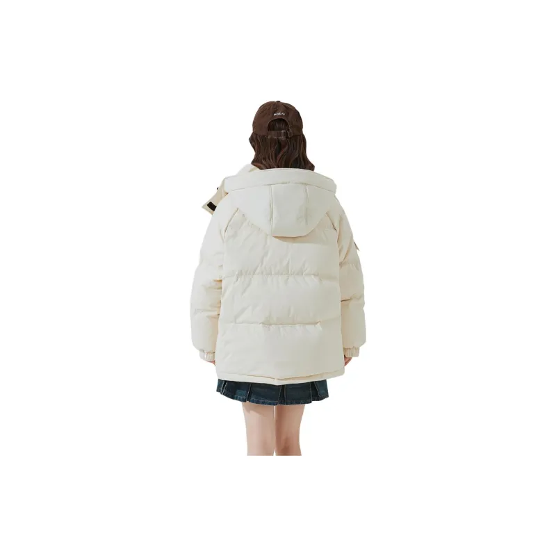 Tonlion Down Jacket Women's Semi Matte White-3