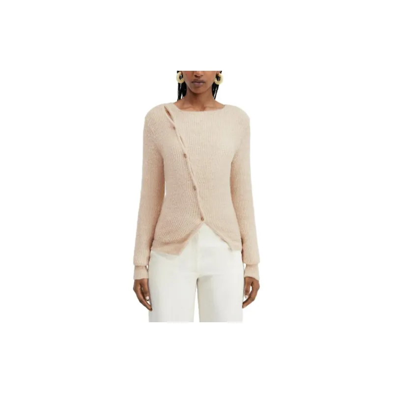 Jacquemus La Pau Cut-Out Long-Sleeved Cardigan-1