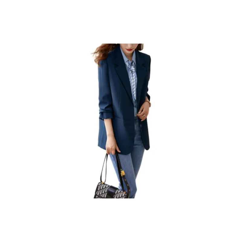 OUNIXUE Business Suits Women's Dark Blue-3