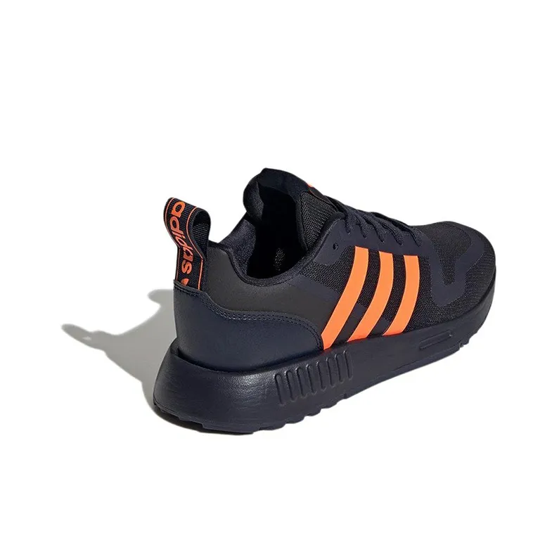 Adidas Originals Multi Abrasion Resistant Breathable Low Top Running Shoes Blue Orange Teenagers-2