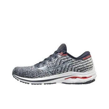 Mizuno Wave Inspire 17 Anti-Slip And Wear-Resistant Breathable Low-Top Running Shoes Men's Gray Red