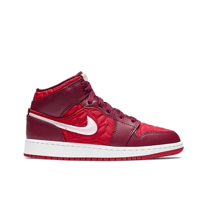 Jordan 1 Mid SE Red Quilt GS-1