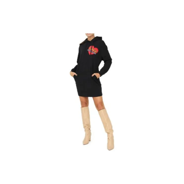 MOSCHINO Long Sleeved Dresses Women's Black-1