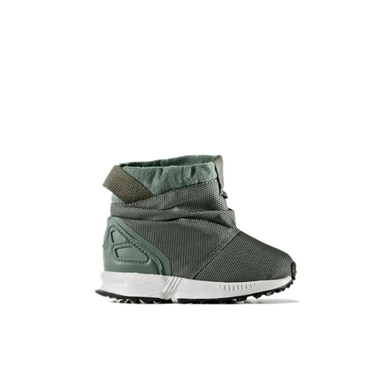 Adidas Originals ZX Flu Abrasion Resistant High Top Toddler Shoes Green Infant And Toddler-1