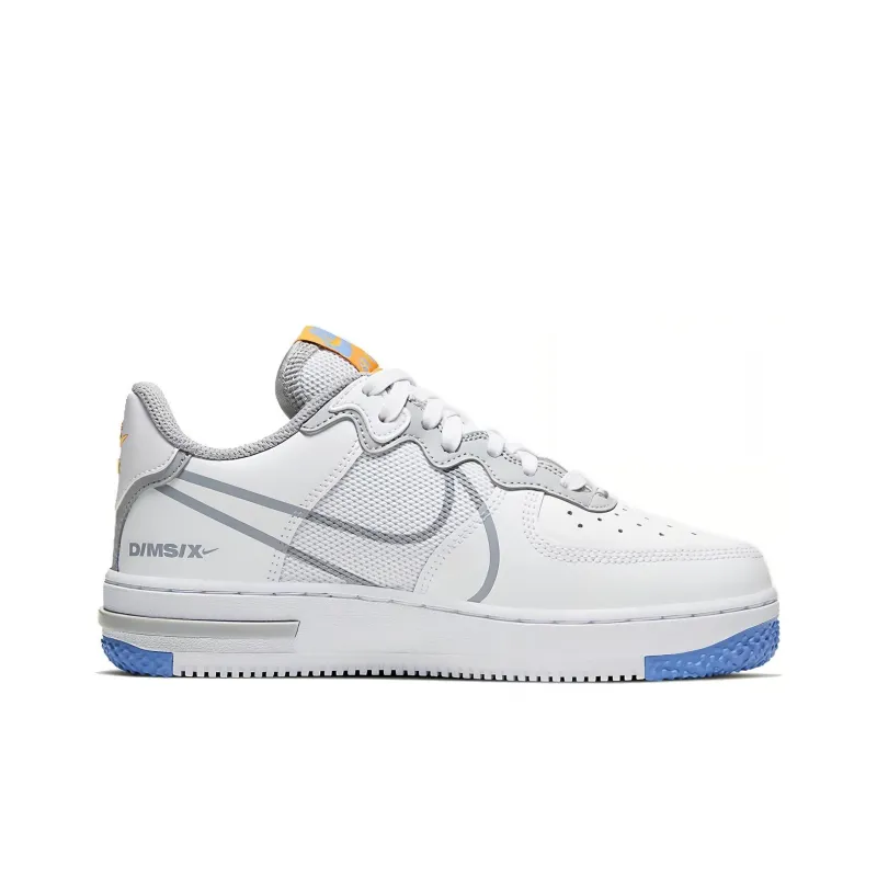 Nike Air Force 1 Low React SU White Light Smoke Grey GS-1