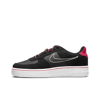 Nike Air Force 1 LV8 S50 Slip Resistant Cushioning Abrasion Resistant Low Top Skateboard Shoes Black Pink Teenagers