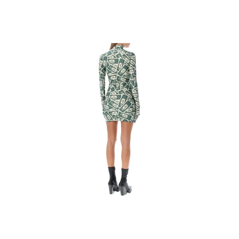 Vetements Long-Sleeved Dresses Women's Green-3