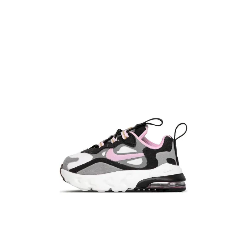 Nike Air Max 270 RT Low Top Running Shoes Black Pink Infant And Toddler-0