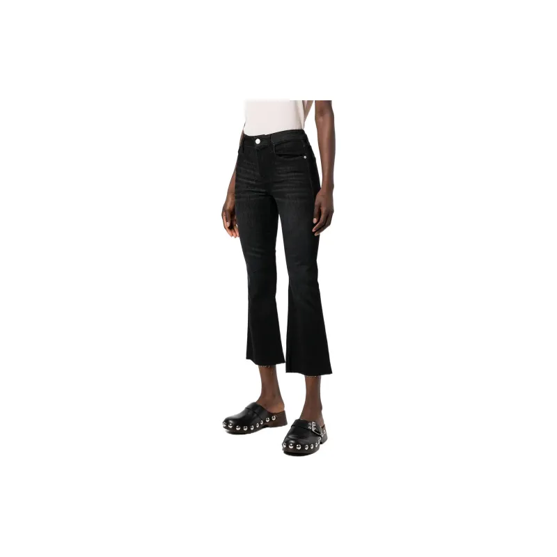 FRAME Le Crop Flared Skinny Jeans-3