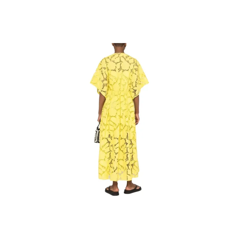 Maje Short-Sleeved Dresses Women's Yellow-2