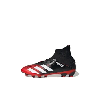 Adidas PREDATOR MUTATOR 20.3 Cushioning Wear Resistant Mid Top Kids' Soccer Shoes Black Red Kids'