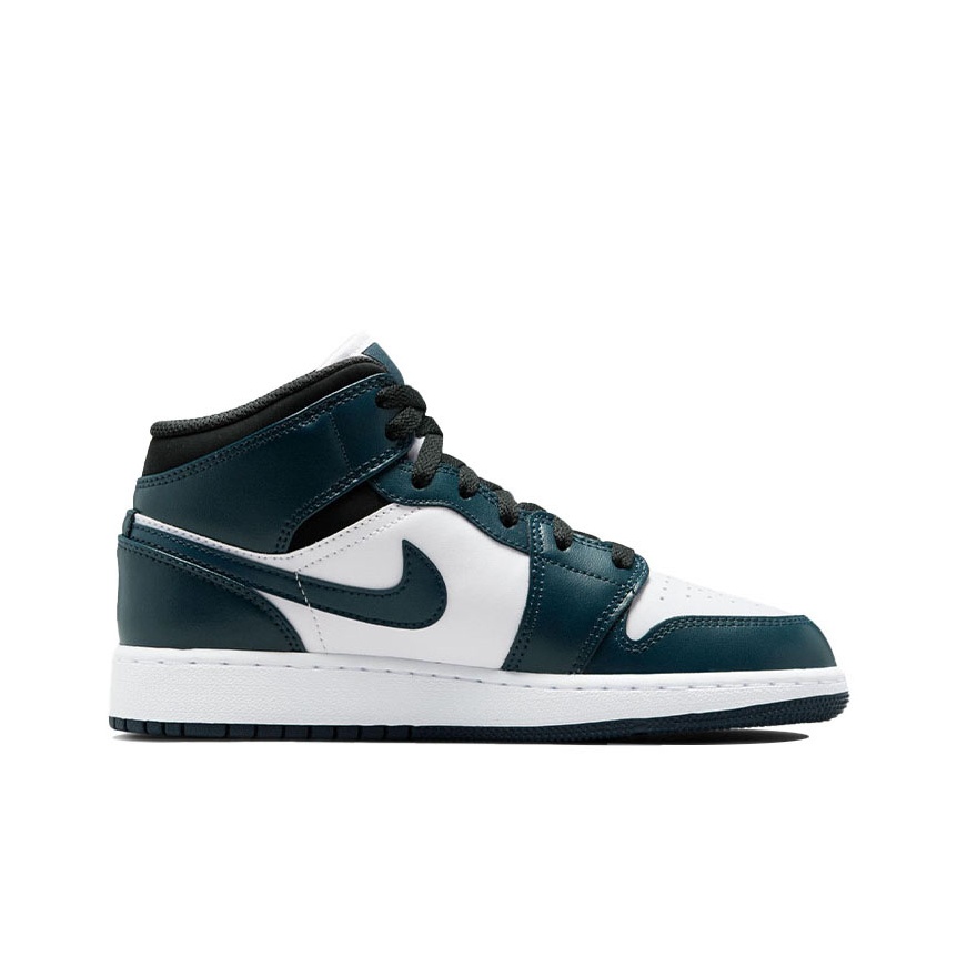 Air Jordan 1 Mid (GS) Armory/White top Black 6.5Y