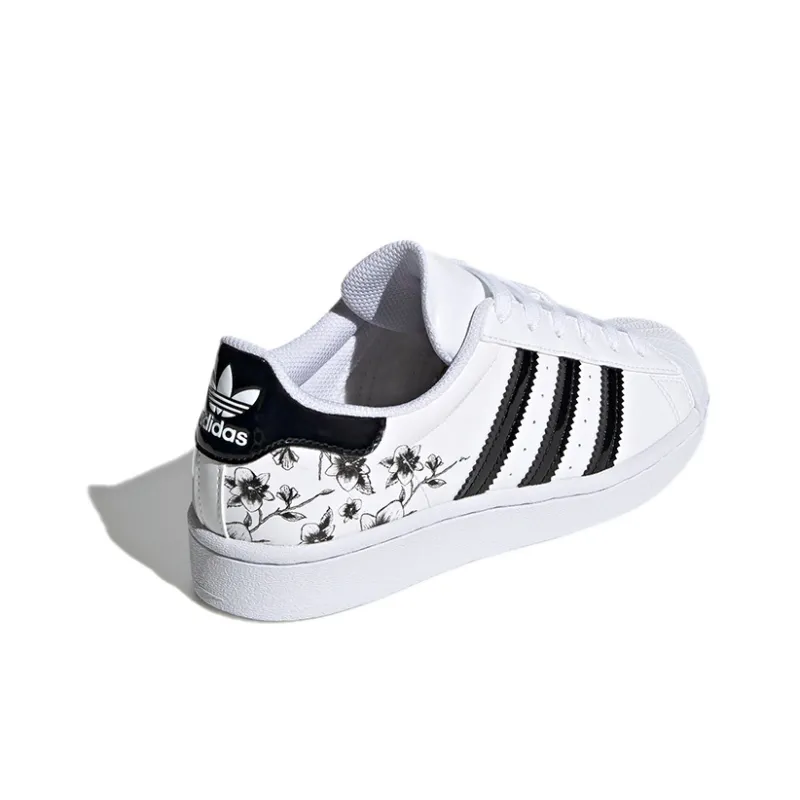 Adidas Originals J Abrasion Resistant Low Top Skateboard Shoes White Teenagers-3