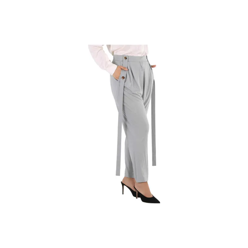 Burberry FW23 Casual Pants Women's Gray-5