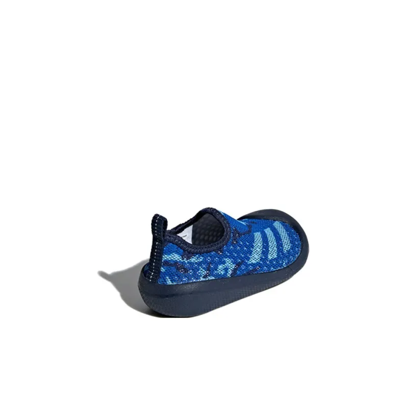 Adidas Slip Resistant Shock Absorbers Low Top Running Shoes Blue Black Infant And Toddler-3