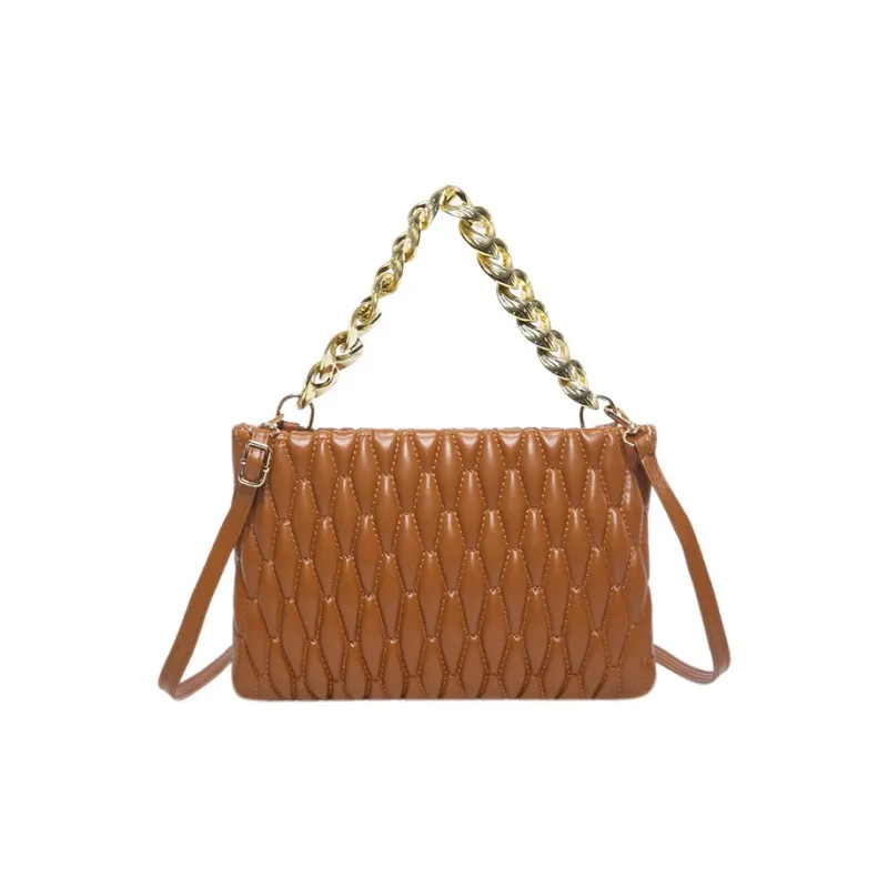 NOMK PU With Synthetic Leather One Shoulder Handbag Women's Black/Red/Brown/White/Gold/Silver-10
