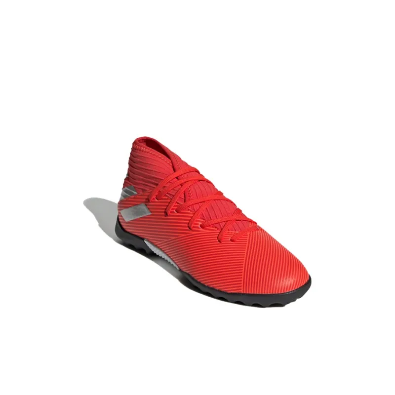 Adidas Slip Resistant Mid Top Kids' Soccer Shoes Black Red Kids'-3