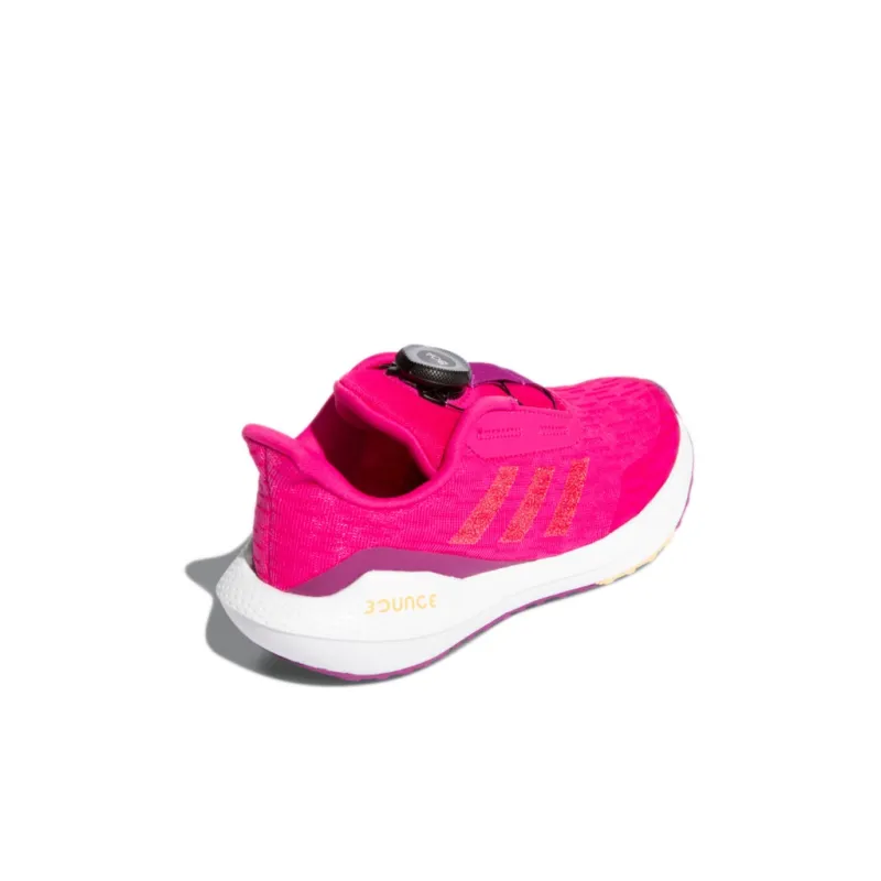 Adidas EQ21 Run Freelock K Anti-Slip And Wear-Resistant Breathable Low-Top Kids' Running Shoes Rose Red Kids'-3
