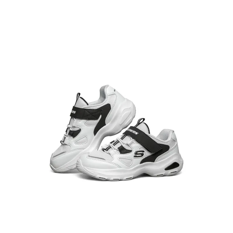 Skechers Slip Resistant Shock Absorbers Low Top Kids' Casual Shoes White Black Kids'-2