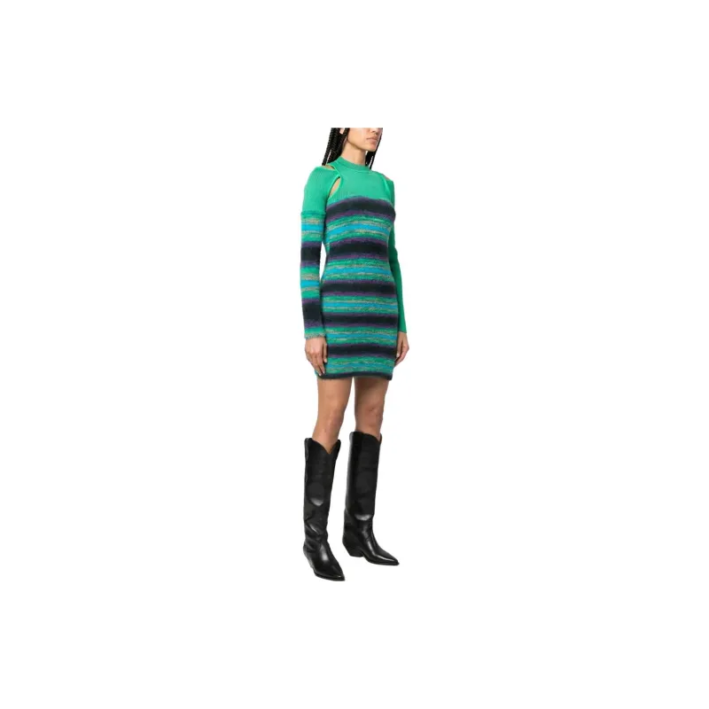 ANDERSSON BELL Stripe pattern Knitted Dress-3