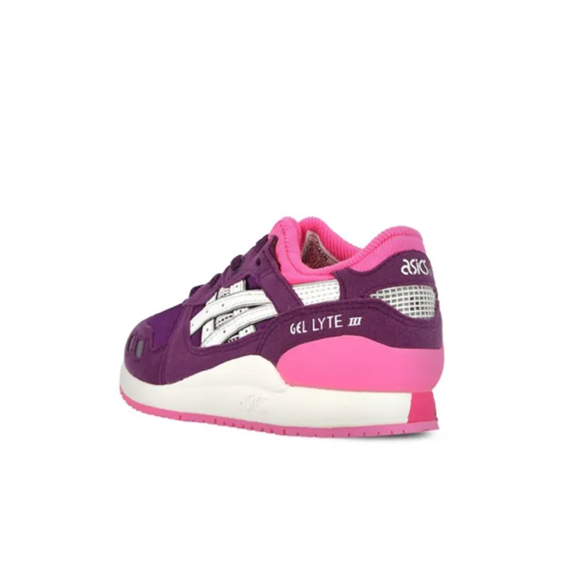Asics Gel-Lyte Abrasion-Resistant Low-Top Kids' Running Shoes Purple Pink Children Aged 3-7 Years Old-3