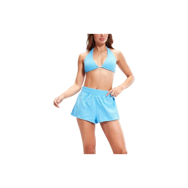 Speedo FLU3NTE Terry Short Bikini Women's Aqua Blue-2