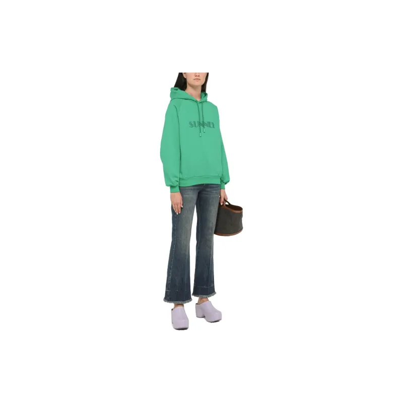 Sunnei Logo Embroidered Hoodie-1