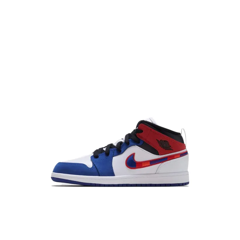 Jordan 1 Mid SE PS Multicolored Swoosh-0
