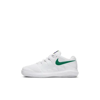 Nike Air Zoom Vapor X Anti-Slip Wear-Resistant Kids' Training Shoes White Green Kids'