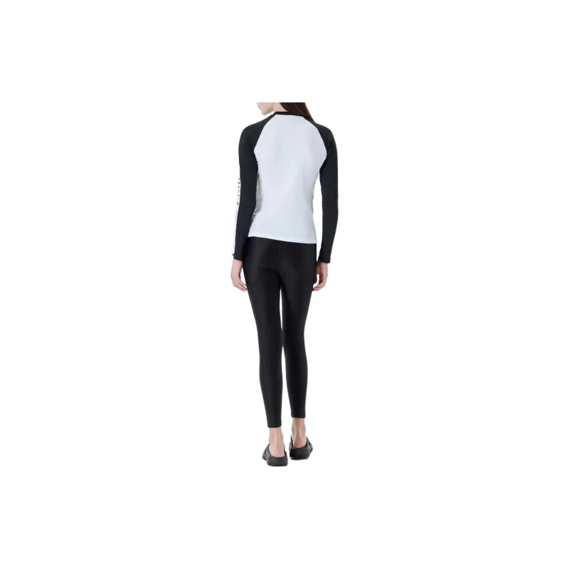 FILA Raglan Sleeve T Shirt Women's Gray White-2