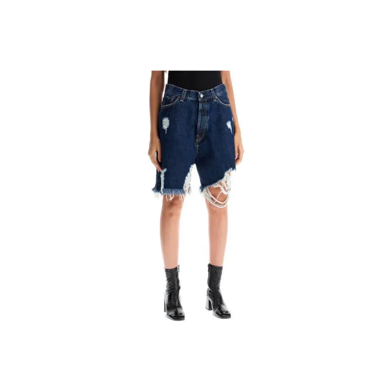 Acne Studios Denim Shorts Women's Blue-2
