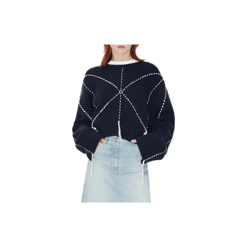 KENZO Sashiko stitch Wool Blend Jumper-3