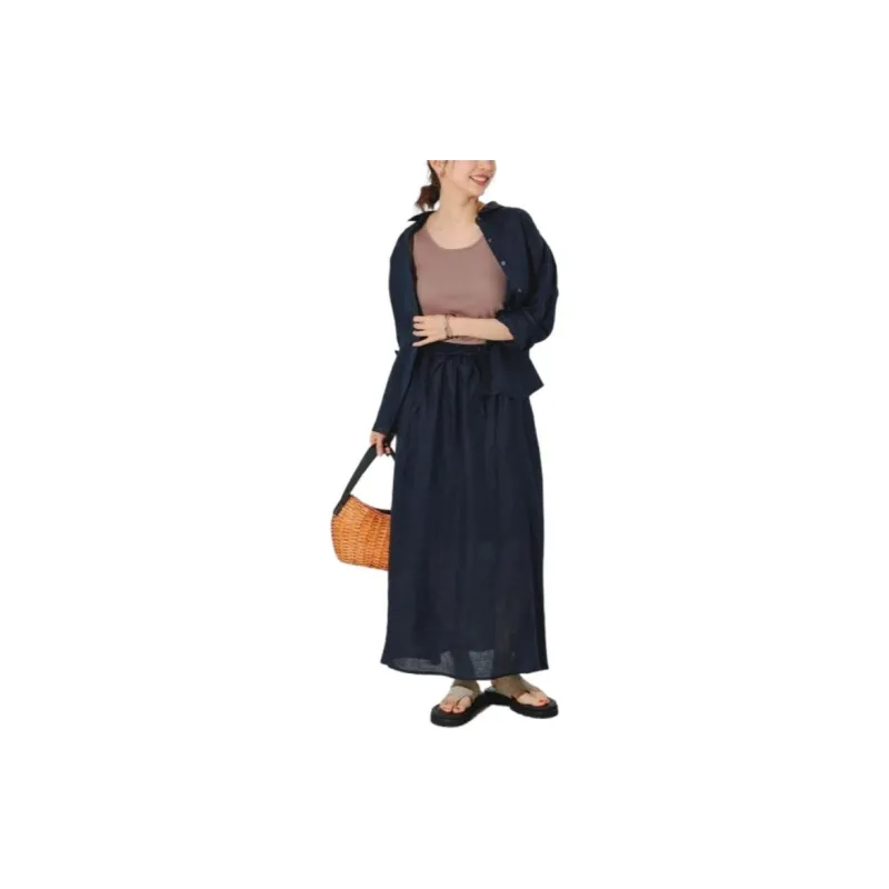 Beams Casual Long Skirts Women's-5