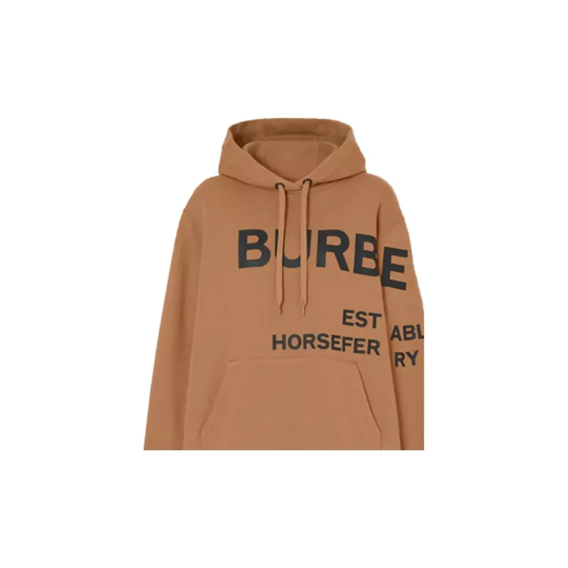 Burberry Oversized Print Hoodie 'Camel'-3