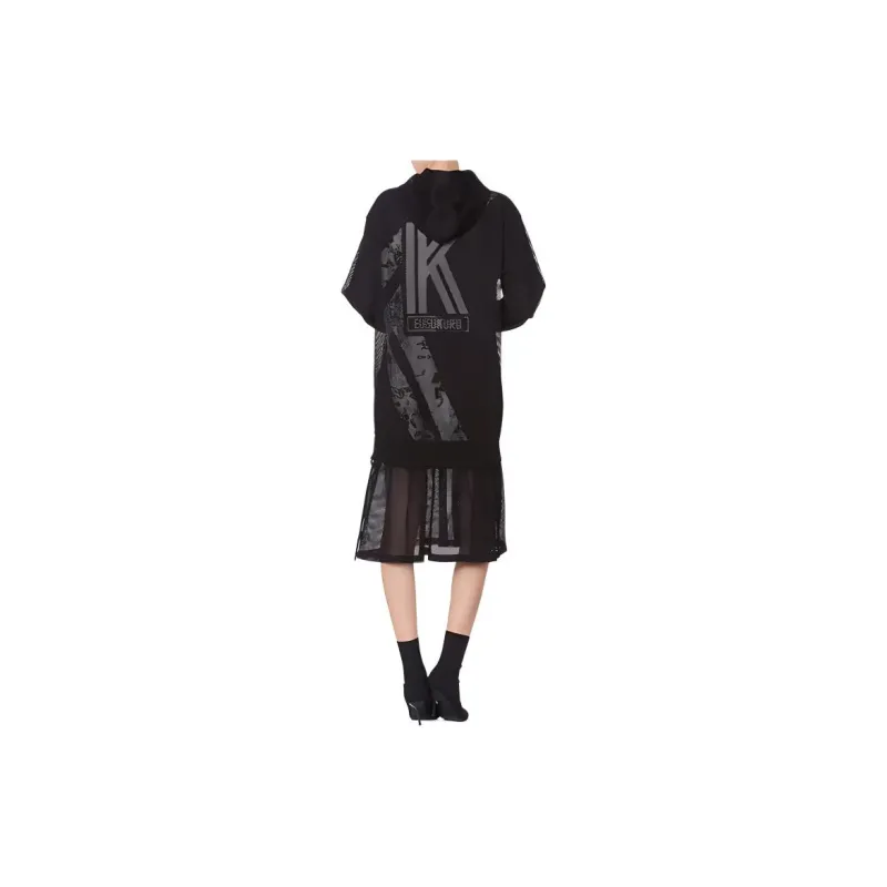 EVISU Long Sleeved Dresses Women's Black-4