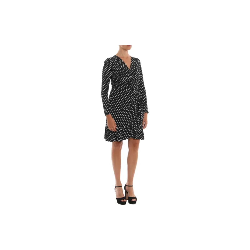 MICHAEL KORS MMK Long Sleeved Dress Women's Black-1