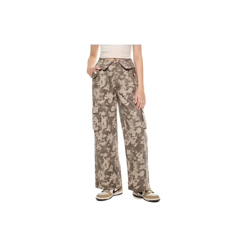 ANDREA MARTIN Cargo Pants Women's Gray Pink-2